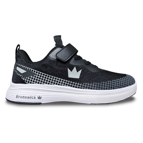 Picture of Brunswick Youth Strike Zone Black Grey Bowling Shoes