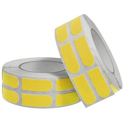 Picture of Turbo Grip Strips Tape Yellow 1" Precut Fitting Tape 500 Count Roll