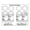 Picture of JoPo Grips Power Flat & Oval Bowling Finger Inserts Bag of 5