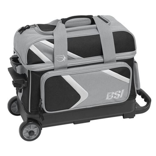 Picture of BSI Dash 2 Ball Double Roller Grey Bowling Bag