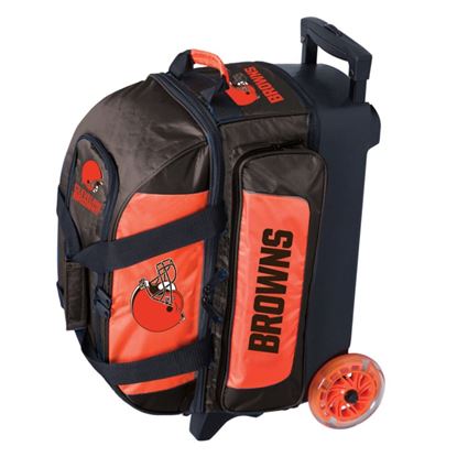 Picture of KR NFL 2 Ball Double Roller Cleveland Browns Bowling Bag