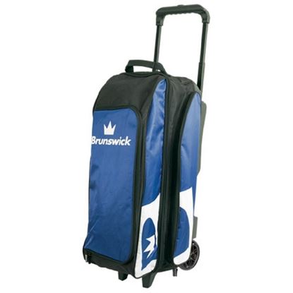 Picture of Brunswick Blitz 3 Ball Triple Roller Blue Bowling Bag
