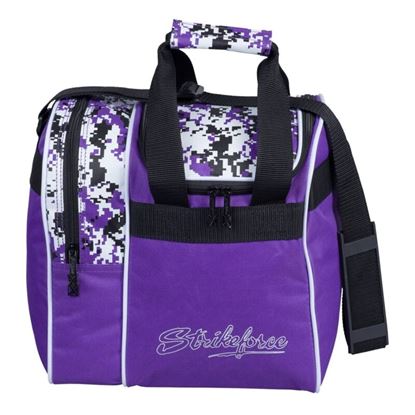 Picture of KR Rook 1 Ball Single Tote Purple Digi Camo Bowling Bag