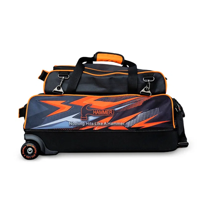 Picture of Hammer Dye Sub Triple Tote With Shoe Pouch Orange Bowling Bag