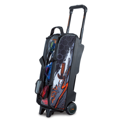 Picture of Hammer Hybrid Triple Black Orange 3 Ball Bowling Bag