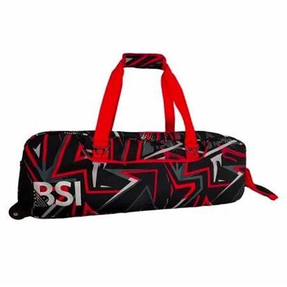 Picture of BSI 3 Ball Triple Roller Tote Red Black Bowling Bag