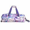 Picture of BSI 3 Ball Triple Roller Tote Pink Purple Triangles Bowling Bag