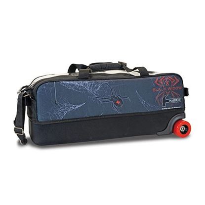 Picture of Hammer 3 Ball Triple Tote Black Widow Bowling Bag