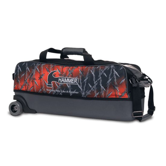 Picture of Hammer Barbed Wire Dye Sub Triple 3 Ball Tote Bowling Bag